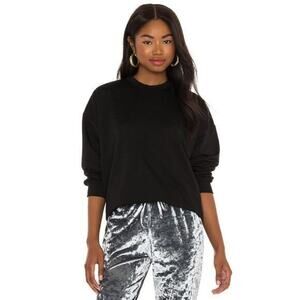 NEW Onzie x Revolve Boyfriend Sweatshirt Black Knit